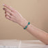 Seafoam Swirl | Crystal Heart Bracelet